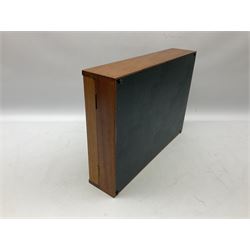 Old Hall Alveston pattern cased canteen, designed by Robert Welch, setting for eight, comprising dinner forks, dinner knives, dessert forks, dessert knives, tea spoons, coffee spoons, soup spoons, dessert spoons, pair of serving spoons and pair of smaller serving spoons