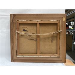 Piet Jacobs (Polish 20th Century): 'Winter', oil on canvas signed, titled and inscribed verso 49cm x 59cm 