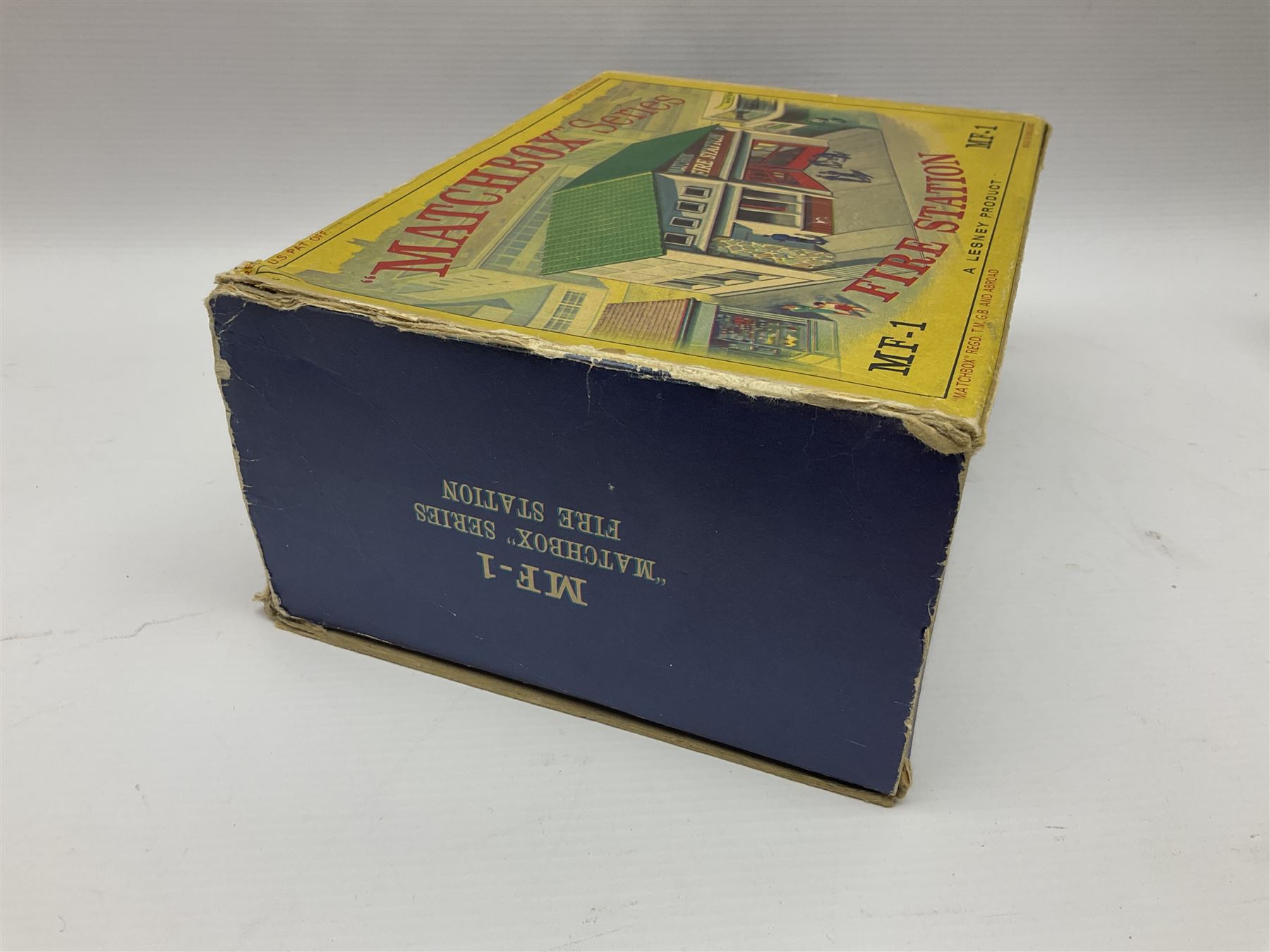 Matchbox - Series MF-1 Fire Station, in white with green roof, in original box 