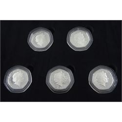 Queen Elizabeth II Bailiwick of Jersey 2021 silver-proof fifty pence coin set, commemorating The Royal British Legion Centenary, cased with certificate