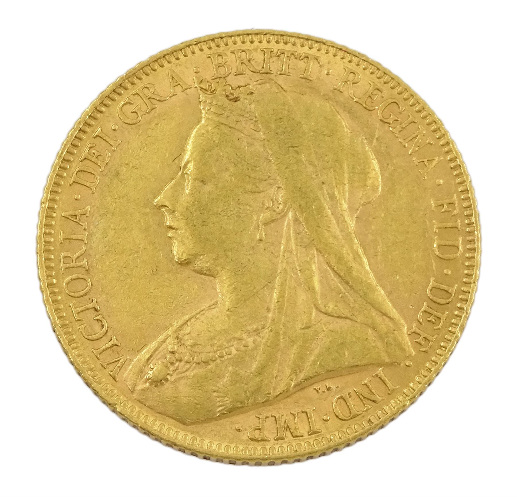 Queen Victoria 1900 gold full sovereign coin