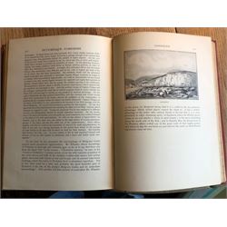 Albert George Strange (British c1855-1917): Sandsend near Whitby, viewed from the Scaur with the Viaduct in the distance, monochrome watercolour signed 17cm x 27cm 
Provenance: original illustration for Joseph Smith Fletcher, 'A Picturesque History of Yorkshire', pub. 1899-1901, p.317