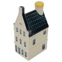 Eighteen KLM Miniatures, each blue Delft house form miniature produced exclusively for KLM Airlines by Bols Amsterdam, most with contents  