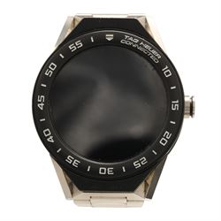 Tag Heuer Connected Modular gentleman's titanium wristwatch, Ref. SBF8A8001, on stainless ...