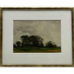 Kershaw Schofield (British 1872-1941): 'Green & Gold', watercolour signed, titled and dated 1929 verso 23cm x 33cm