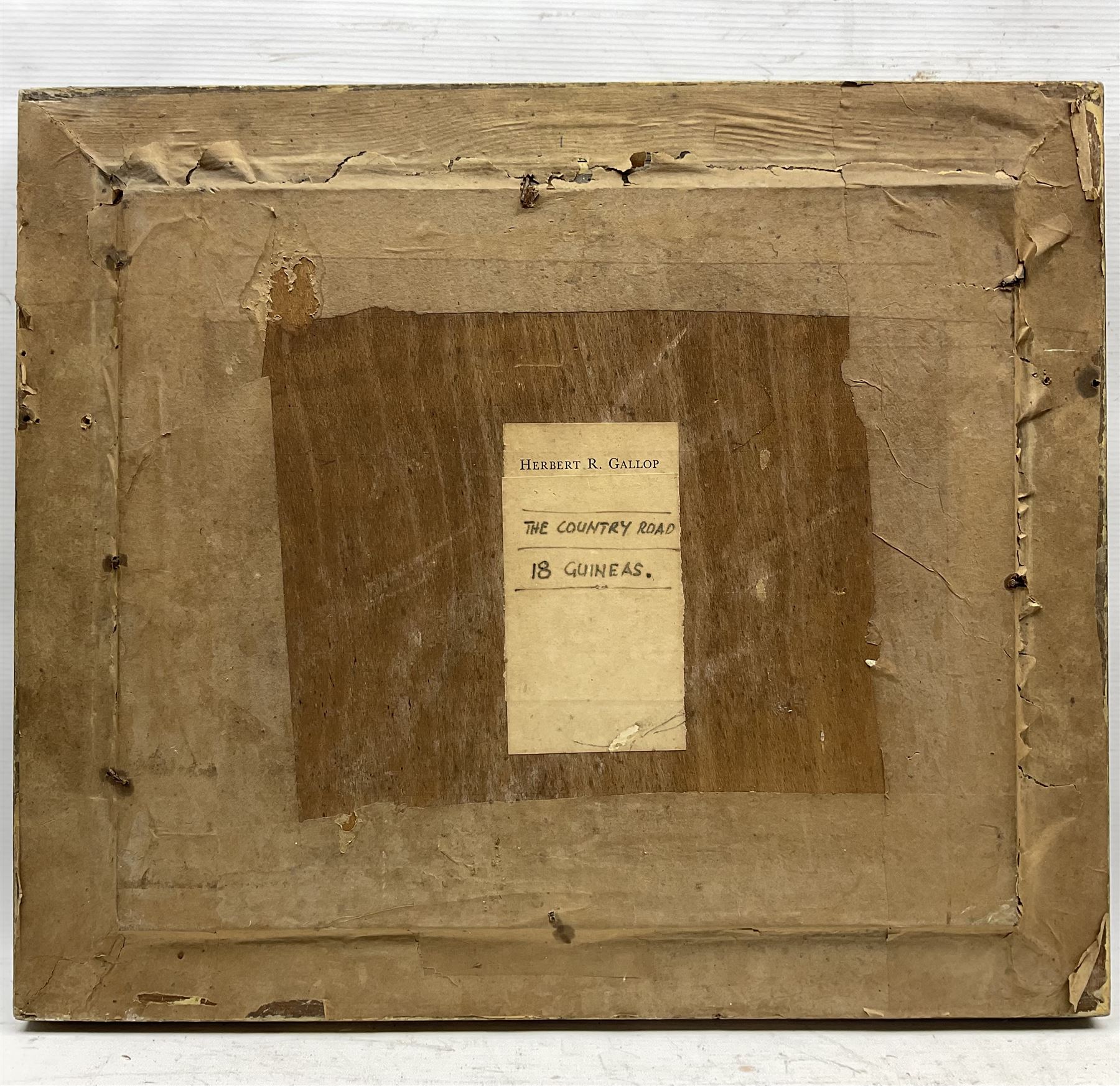 Herbert Reginald Gallop (Australian 1890-1958): 'The Country Road', oil on canvas laid on panel signed, titled verso 37cm x 45cm  