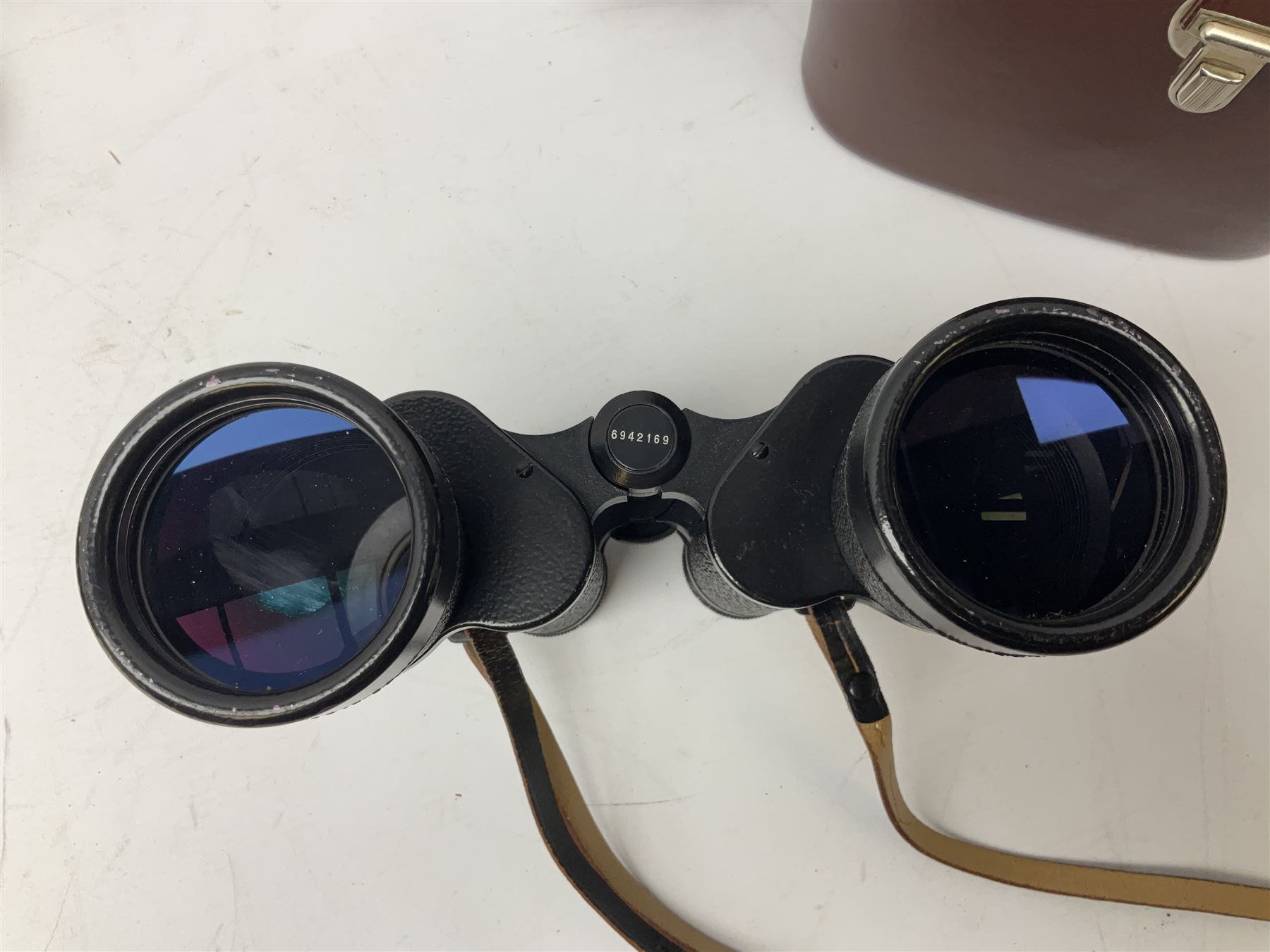 Three pairs of Carl Zeiss Jena binoculars, Jenoptem 10x50W, Jenoptem 8x30W and Jenoptem 10x50, all cased (3)