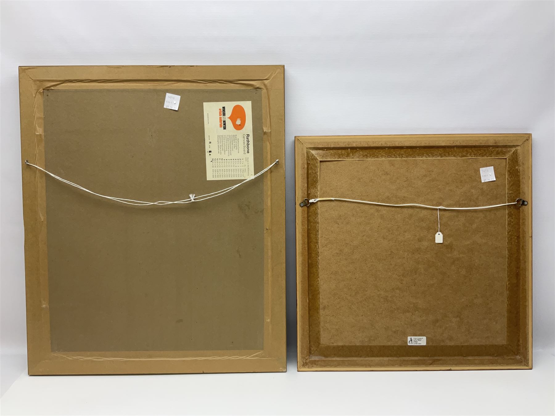 N C Hanson (British 20th century): Pair of oil on board North Yorkshire Moors landscapes signed, largest 66cm x 56cm (2)