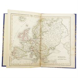 Sidney Hall's Travelling Atlas with all the Railroad with folding maps and advertisements and  Dower's Short Atlas of Modern Geography, rebound