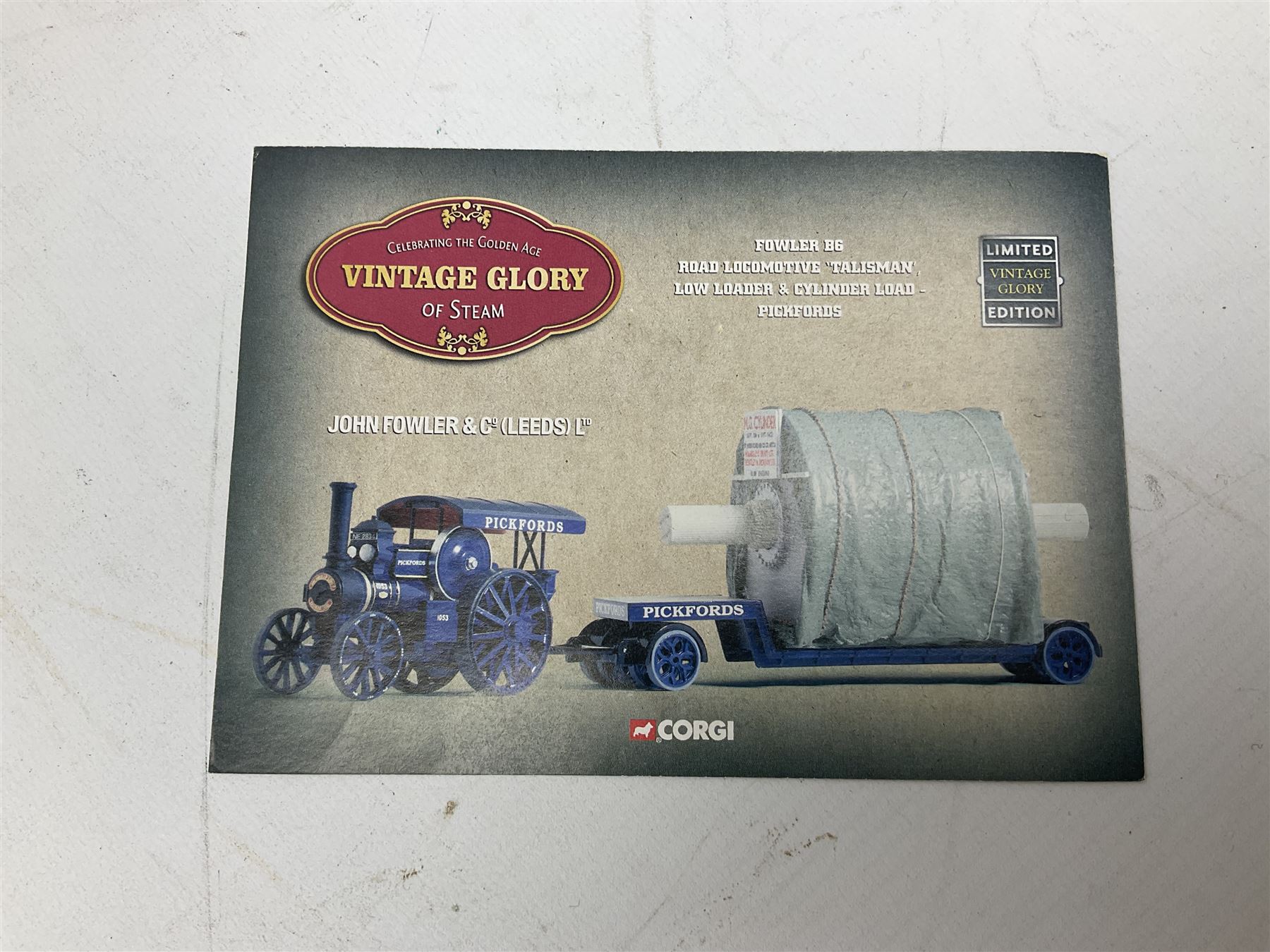 Four boxed Corgi ‘Vintage Glory of Steam’ die-cast models, comprising Fowler B6 Road Locomotive, Foden Steam Wagon, Sentinel Platform Wagon and Foden Dropside Wagon