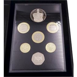The Royal Mint United Kingdom 2013 proof coin set, commemorative edition, cased with certificate