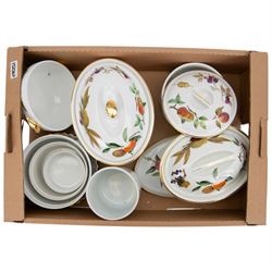 Extensive collection of Royal Worcester Evesham pattern dinner wares, including plates, tureens, pie dishes, cooking dishes, platters, jars and plates, etc