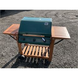 Winchester 3 burner hooded Gas BBQ with two bottles - THIS LOT IS TO BE COLLECTED BY APPOINTMENT FROM DUGGLEBY STORAGE, GREAT HILL, EASTFIELD, SCARBOROUGH, YO11 3TX