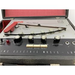 1960s/70s Watkins Electric Music (WEM) Custom Copicat professional Echo Unit, serial no.CO 07478, with adjustable settings, foot control and spare tape loops L38cm