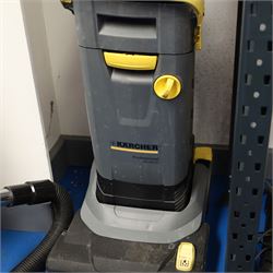 Karcher professional BR 30/4 C upright scrubber dryer floor cleaner; and a Karcher K2 compact pressure washer 