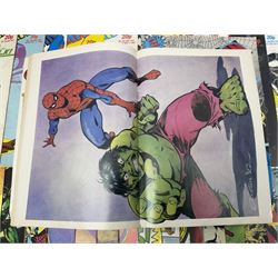 Spider-Man comics (1982-1985) nos 500-527, 529-535, 537-552, 579-602, 604-614, 620-626, and 628-631 (97)