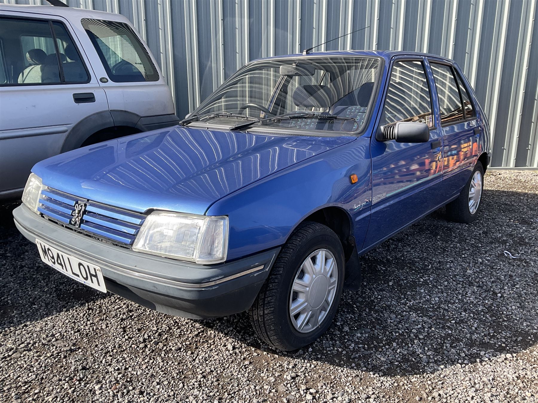 M941 LOH - Peugeot 205 1.6L injection Mardi Gras, five door hatchback, 36,000 miles, blue, V5 present, 2 x keys, runner

Alternative buyers premium of 10% + VAT applies. - THIS LOT IS TO BE COLLECTED BY APPOINTMENT FROM DUGGLEBY STORAGE, GREAT HILL, EASTFIELD, SCARBOROUGH, YO11 3TX