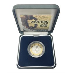 The Royal Mint United Kingdom 2007 'Abolition of the Slave Trade' silver proof piedfort two pound coin, cased with certificate