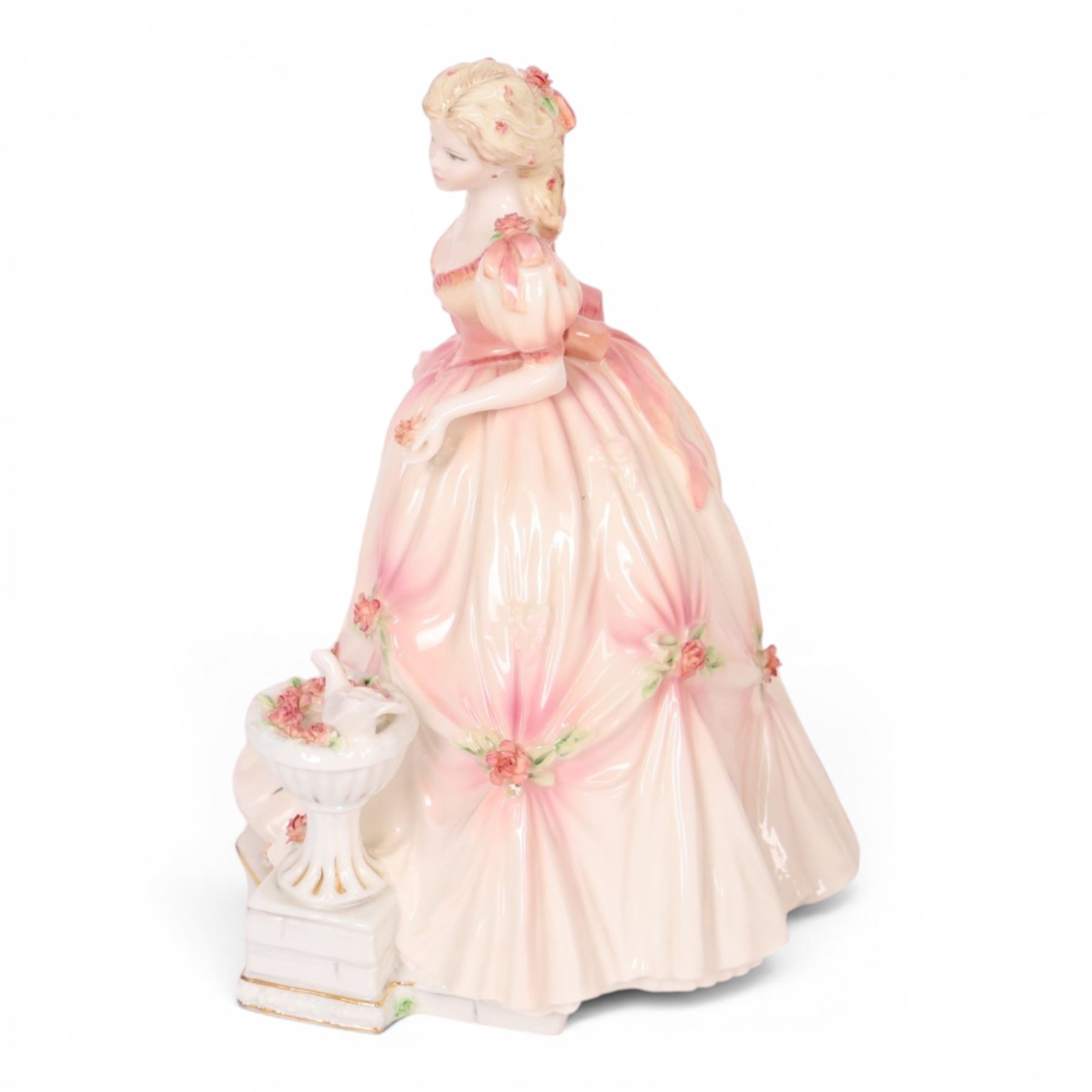 Coalport English Rose Collection : 1994 English Elegance, No. 387 of 1000, with certificate and box H22cm