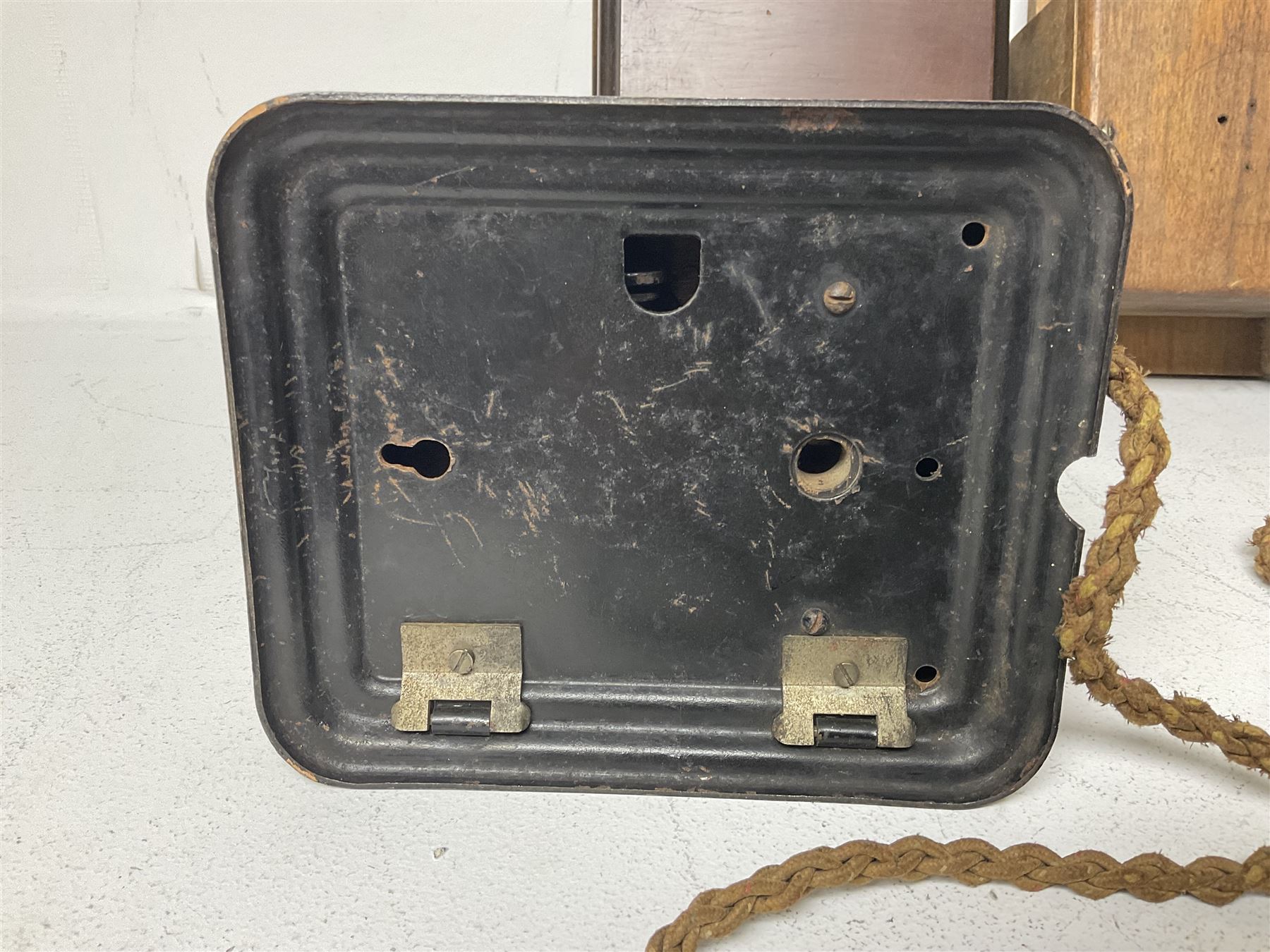 Two GPO wall mounted bell boxes, the first example marked no.1, and no.1A, together with three other wall mounted bell boxes 