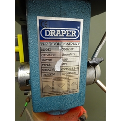 Draper GD16/16F pillar drill, H158cm (This item is PAT tested - 5 day warranty from date of sale)  