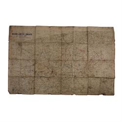 Army Area Map, No 6 Second Army M.T circuits, together with another map and a Japanese flag