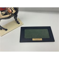 Coalport figure, 'Trooping the Colour', modelled as  Queen Elizabeth II taking the salute at Trooping the Colour, by Timothy Potts, limited edition 124/450