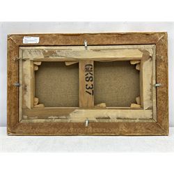 Elaine Katherine Grimshaw (British 1877-1972): Still Life of a Chinese Jar Pipe Book and Spectacles, oil on canvas signed and dated '97, 25cm x 45cm
Notes: Elaine daughter of John Atkinson Grimshaw married E. Ragland Phillips at the age of twenty in 1897. Elaine studied at Balliol College Oxford and whilst there she attended the Ruskin School of Art Oxford. After her marriage, she signed her work, Elaine K Phillips or Elaine Phillips or E Ragland Phillips