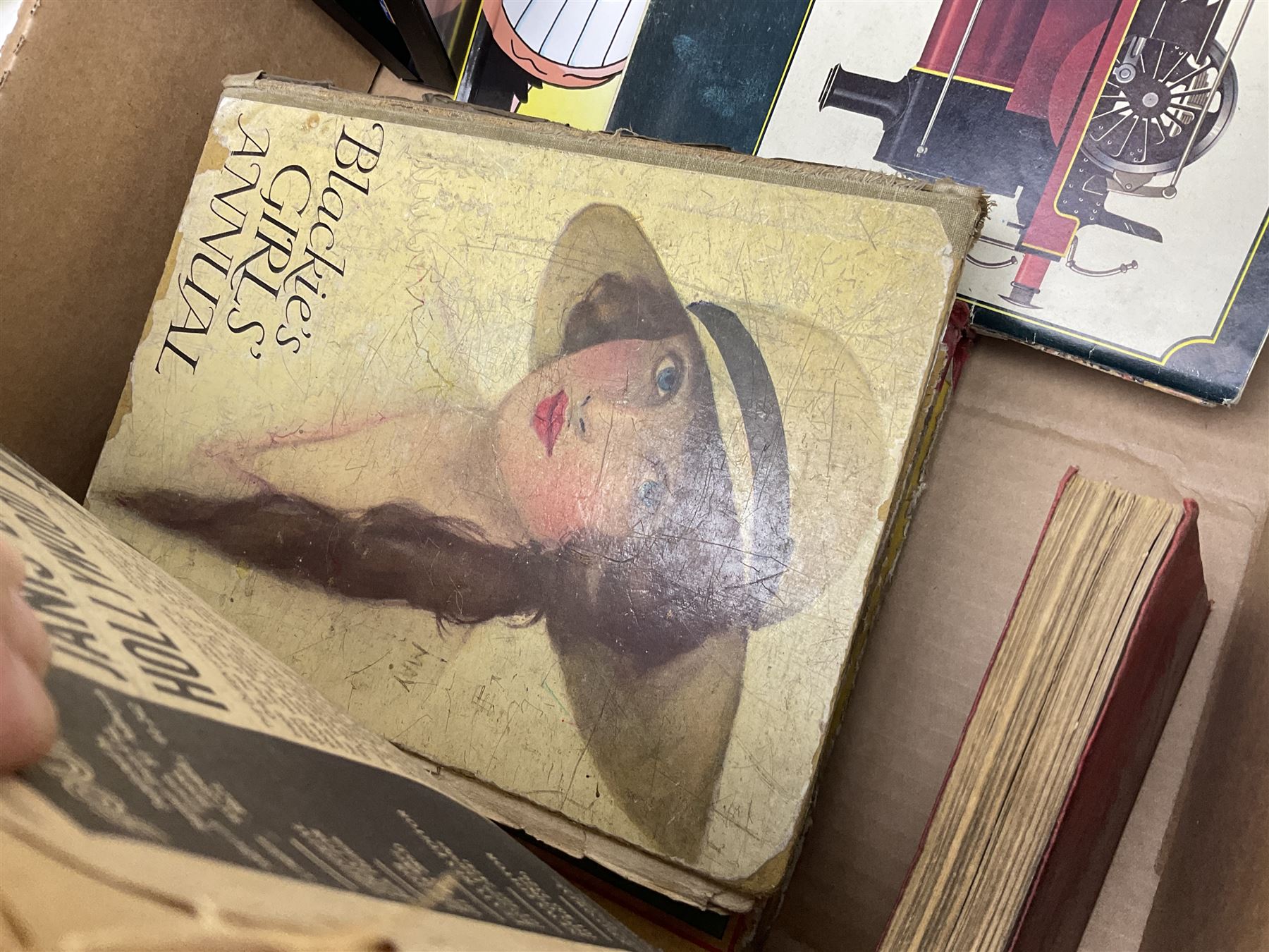 Collection of Rupert Bear annuals together with, two Corgi models, postcards and other ephemera 