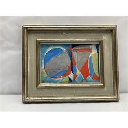 Gustav Bolin (Swedish 1920-1999): Abstract Composition, gouache signed and dated '74, 18cm x 26cm
