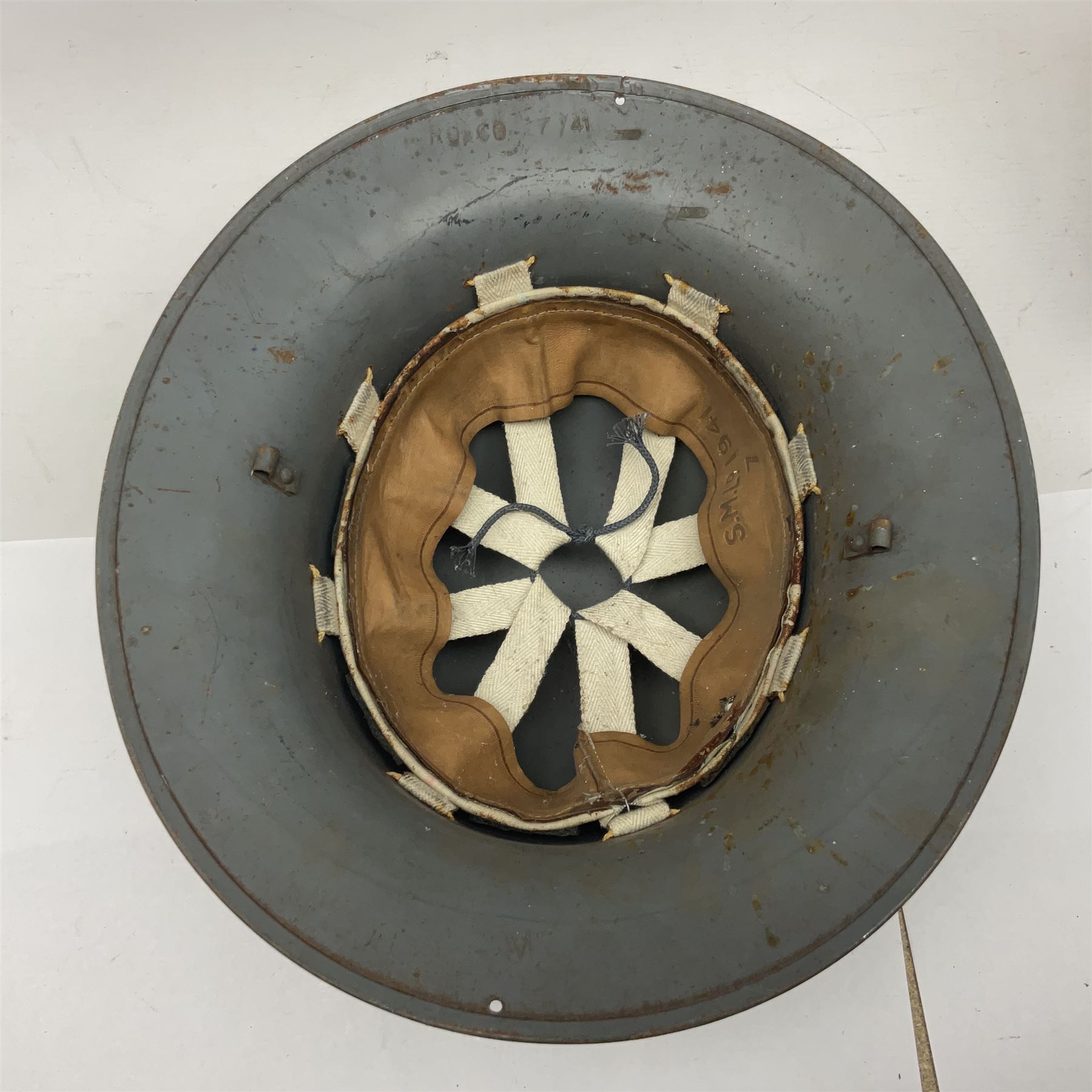 Two air force jackets, together with two helmets and Bamberger Mutzen Industrie German military hat and two others 