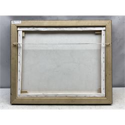 Steven Scholes (Northern British 1952-): 'Whitehall - London 1962', oil on canvas signed, titled verso 39cm x 49cm