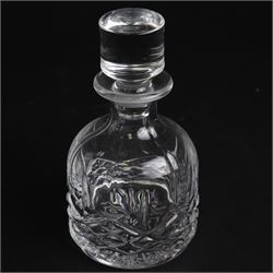 Waterford Marquis stacking decanter and tumbler set, together with Waterford candle stick 