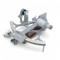 Kelvin Hughes Sextant no. 70584, with calibration note for 1967, in wooden box