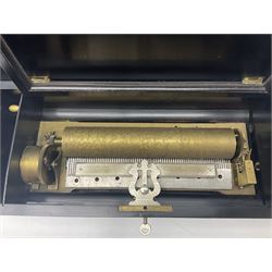 Swiss - Three 19th-century cylinder music boxes suitable for spares or repair.