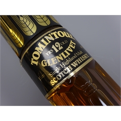  Tomintoul Glenlivet Single Highland Malt Whisky, 12 years old, 1ltr 43%vol, in perfume bottle, 1btl  