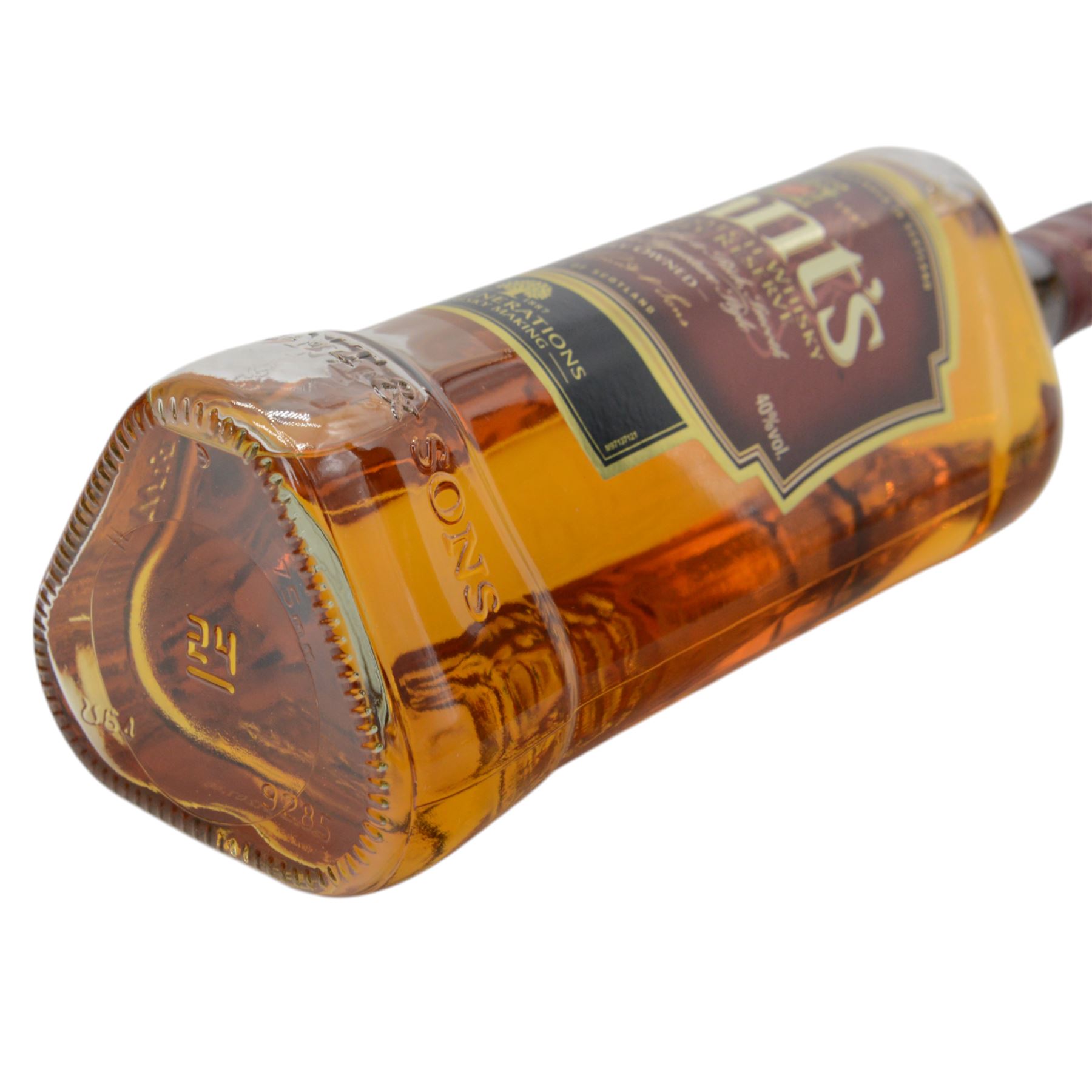 Mixed alcohol; comprising Taylor's First Reserve port 20% vol 100cl, Hine Rare & Delicate cognac 40% vol 70cl and Grants blended Scottish whisky 40% vol 1 litre 