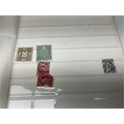 Great British and World stamps, including Queen Elizabeth II used stamps, Guyana, Sudan, New Zealand, Canada, Ireland, etc, housed in various albums and stockbooks, in one box