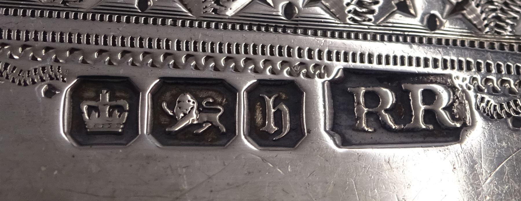 Group of silver, to include Edwardian silver bon bon dish, of oval form, with shaped rim and pierced sides, hallmarked James Dixon & Sons Ltd, Sheffield 1904, together with a Victorian silver sifting spoon, hallmarked Thomas Hart Stone, Exeter 1871, late Victorian butter knife, with bright cut decoration to blade, hallmarked Richard Richardson, Sheffield 1900, and a collection of hallmarked silver condiment spoons including George III example