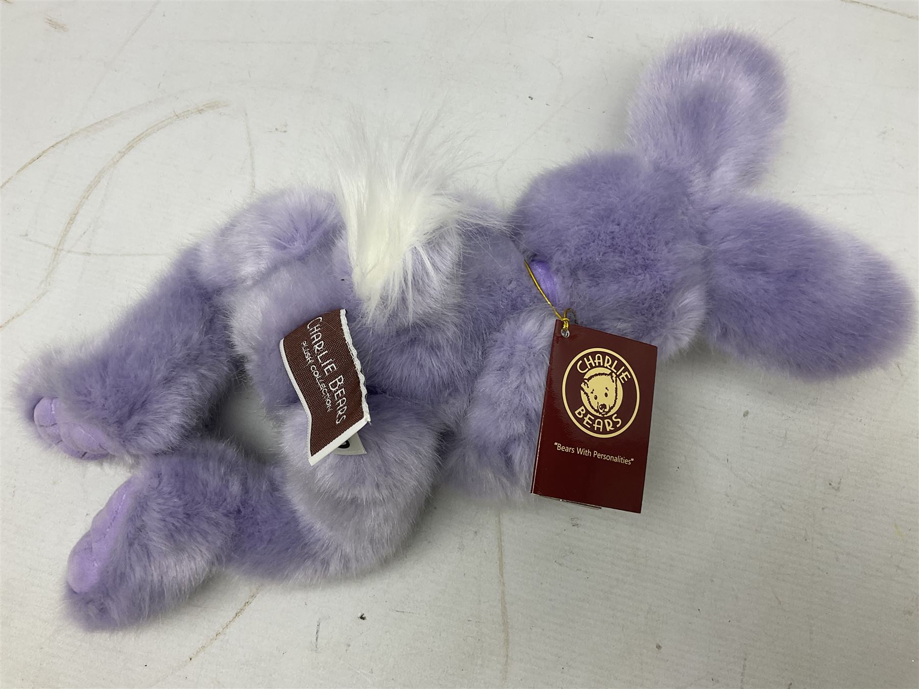 Charlie Bears rabbits - 'Pear Drop' CB2052340; 'Mila' CB2060050; and 'Dew Drop' CB2052350; all with labels (3)