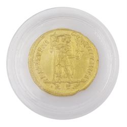 Roman gold Solidus coin of Valentinian I (AD 364-367)