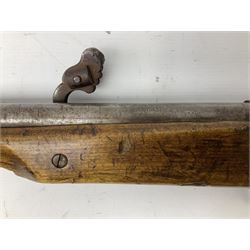 SHOTGUN CERTIFICATE REQUIRED - Modern 20-bore matchlock muzzle loading Civil War type musket, with 92.5cm(36