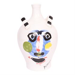 Picasso Masterpiece Editions, two vases and a jug of Living Face, 1963, printed marks beneath and dated 1996, largest H33cm