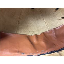 Victorian British Army South Lancashire Regiment 1st Volunteer Battalion other ranks blue cloth home service helmet with helmet plate, spike and chinstrap