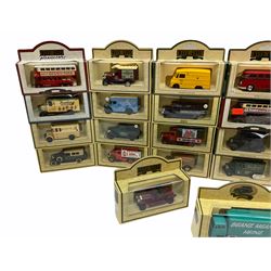Thirty-six modern die-cast promotional and advertising models by Lledo; all boxed (36)