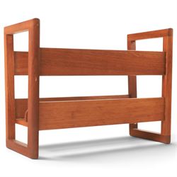  Guy Rogers - mid 20th century teak magazine rack