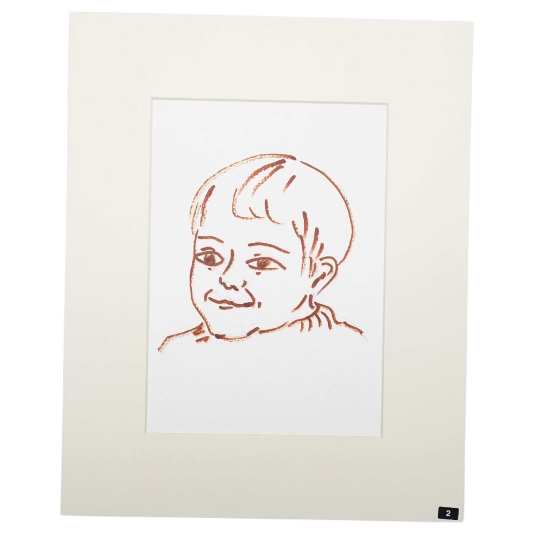 Prunella Scales (British 1932-2025): 'Clem - My Grandson', together with three further postcards by actors Timothy West, Valerie Rosser and Phillip Beck, mixed media variously titled and one dated July '07, mostly signed verso max 20.5cm x 14.5cm (5) (unframed)
Notes: Prunella Scales was a British actress best known for her role in Fawlty Towers. Scales was married to Timothy West, a prolific actor across stage and screen.