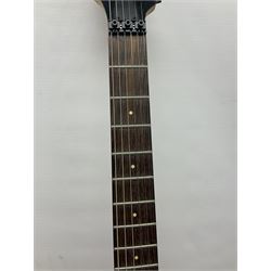 Maverick HSH rock guitar with Floyd Rose tremolo, L100cm overall; in soft carrying case.