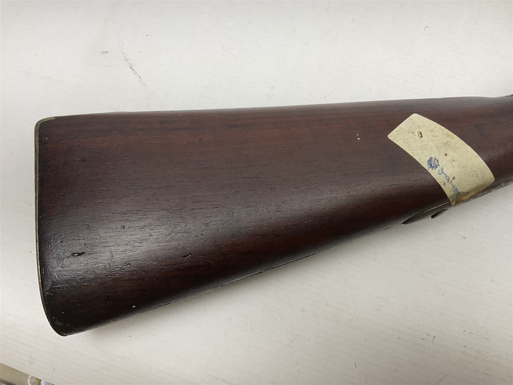 Early 19th century M.T. Wickham of Philadelphia flintlock musket, approximately .700 cal., the 104cm(41