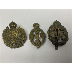 Twenty-seven military metal cap badges including Royal tank Corps, Reconnaissance Corps, Royal Armoured Corps, Royal Corps of Signals, Womens Army Auxiliary Corps, Queen Mary's Army Auxiliary Corps, Auxiliary Territorial Service,  Royal Engineers, REME, Army physical Training Corps etc 